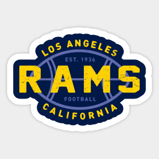 Vintage Los Angeles Rams 1 by Buck Tee Sticker